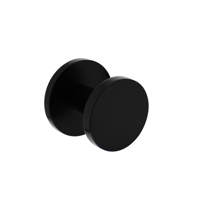 Intersteel Haustürknopf rund Ø55 mm einseitige Montage Aluminium schwarz main product photo