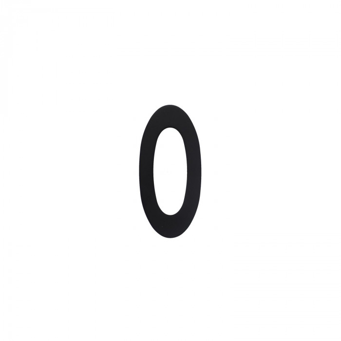 Intersteel Hausnummer 0 Edelstahl mattschwarz main product photo