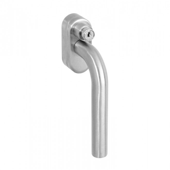 Intersteel Fenstergriff gerade abschließbar SKG** Edelstahl gebürstet main product photo
