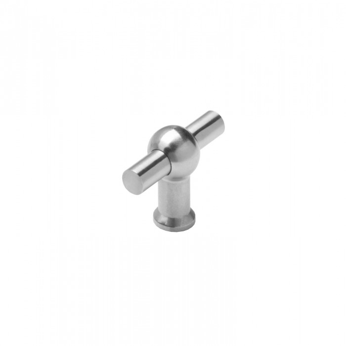Intersteel Möbelknopf T-Form 20mm gerade Edelstahl gebürstet main product photo