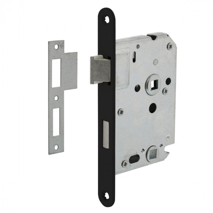 Intersteel Toiletten-/Badezimmerschloss für den Wohnbereich schwarz 63/8 mm main product photo