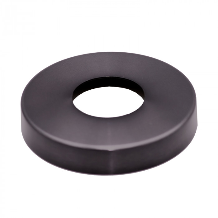 Niedrige Abdeckkappe für Schweißflansch 42,4 mm 18 x 105 mm Modell 0512 Edelstahl anthrazitgrau main product photo
