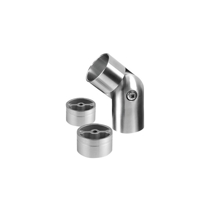 Winkelverbinder variabel (- 90° bis + 90°), Rohr 42 mm, Modell 0302, Edelstahl main product photo