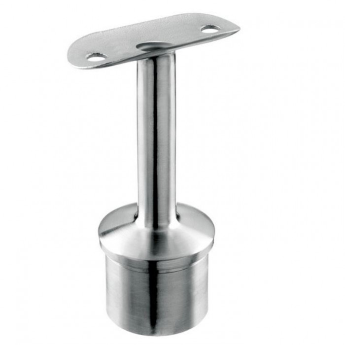 Handlaufhalter mit Kabeldurchführung, Rohr 42,4 x 2,0 mm, (42,4 mm), Modell 0710, Edelstahl main product photo