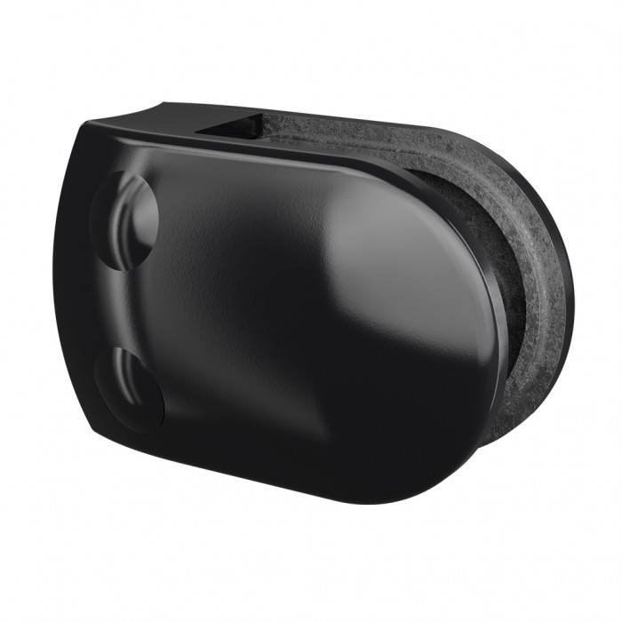 Glasklemmrohr Ø 42,4 mm Zinklegierung beschichtet matt strukturiert schwarz Modell 2800 main product photo