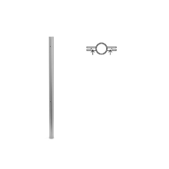 Balusterrohr mit Gewindelöchern 42,4 x 2,0 mm 1250 mm Edelstahl matt geschliffen Modell 0937 main product photo