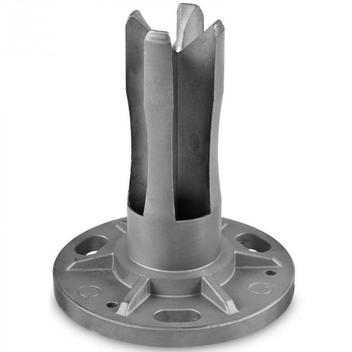 Unteres Flanschrohr 48,3 x 2,0 mm Edelstahl blank Modell 0942 main product photo