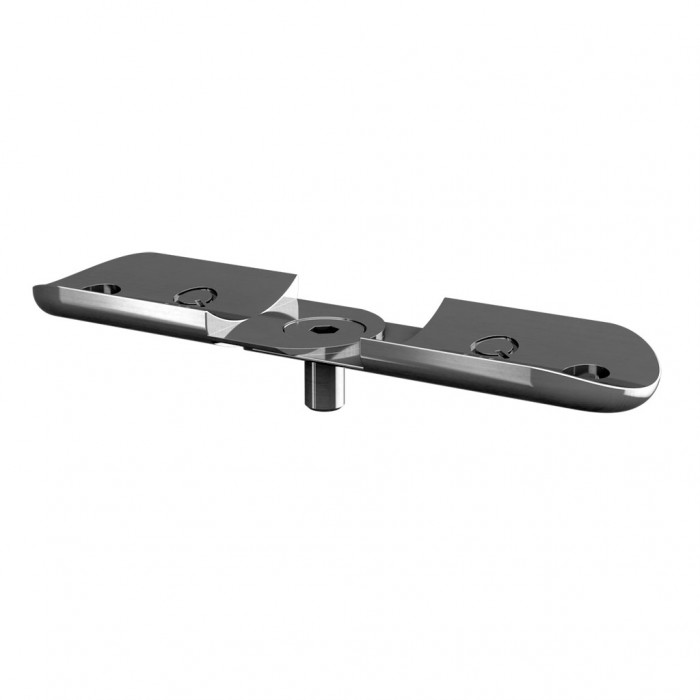 Verbindungsplatte für Geländerstütze für Rohr 42,4 mm Edelstahl matt geschliffen Modell 1805 main product photo