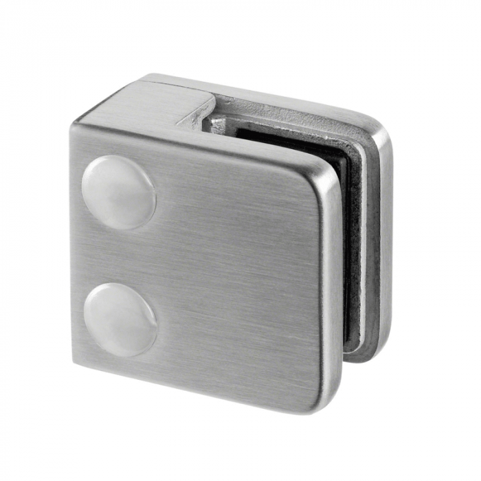 Glasklemme flach Edelstahl matt geschliffen Modell 2100 main product photo