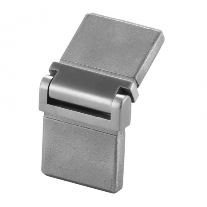 Winkelverbinder 0 bis 70 Grad für Rohr 40 x 10 x 1,5 mm verstellbar Edelstahl matt geschliffen Modell 4312 main product photo