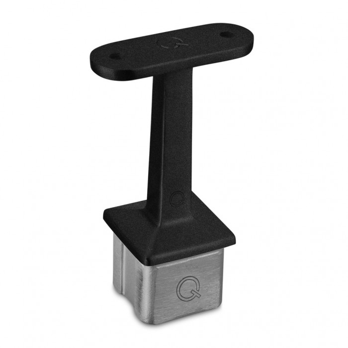 Geländerhalter 40 x 40 x 2,0 mm für Flachträger Edelstahl matt geschliffen Modell 4710 main product photo
