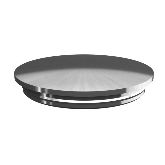 Endkappe abgerundet 42,4 x 2,0 mm Edelstahl matt geschliffen Modell 5734 main product photo