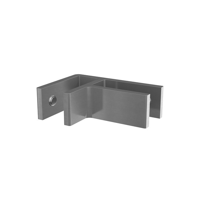 Glasverbinder 90° Aluminium matt geschliffen Modell 0292 main product photo