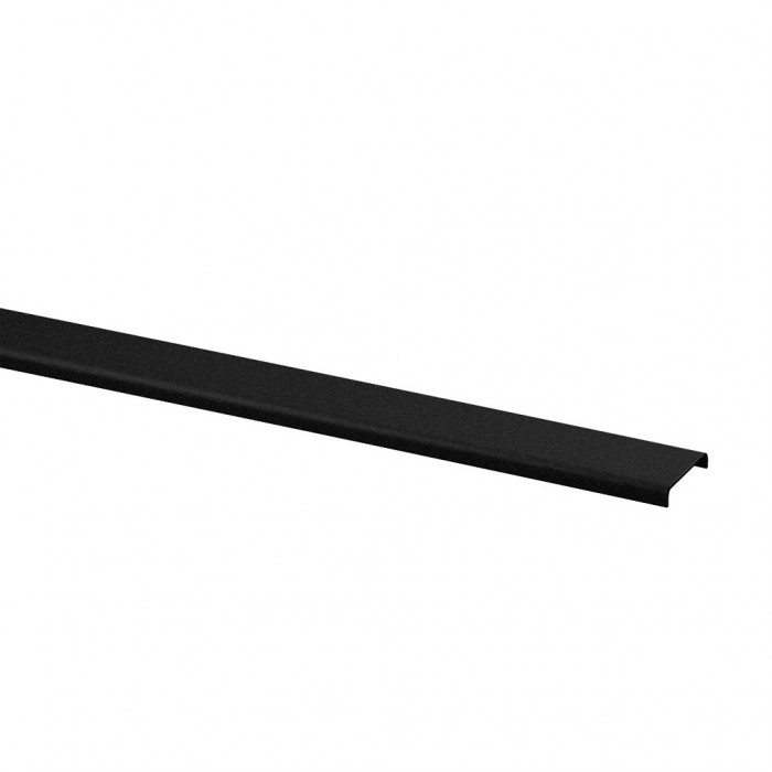 Glaskantenschutz für Glasstärke 16,76 - 17,52 mm Aluminium (schwarz beschichtet) main product photo