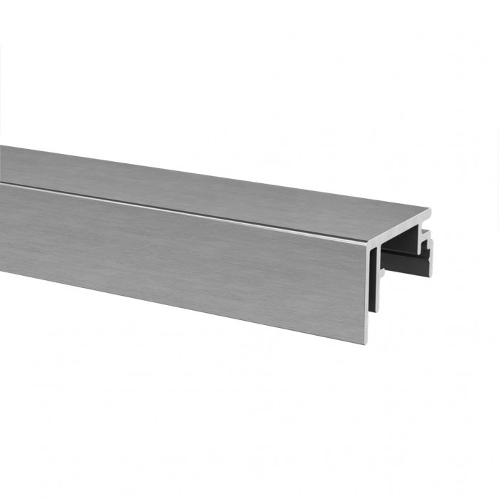 Anschlussprofil oben Einbaulänge 5000 mm U-Maß 3 mm Modell 6975 Aluminium (unbearbeitet) main product photo