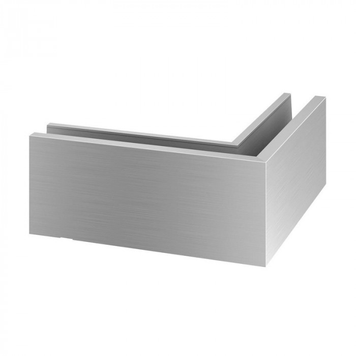 Eckmontage Easy Glass Pro Aufsatzmontage Außenecke Modell 8121 Aluminium (eloxiert) main product photo