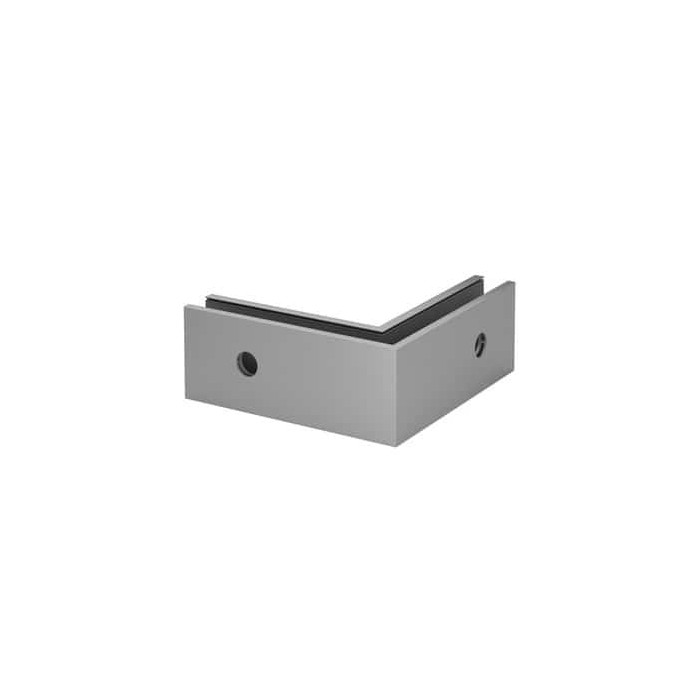 Eckmontage Easy Glass Smart, seitliche Montage, Modell 8231, Aluminium (roh) main product photo