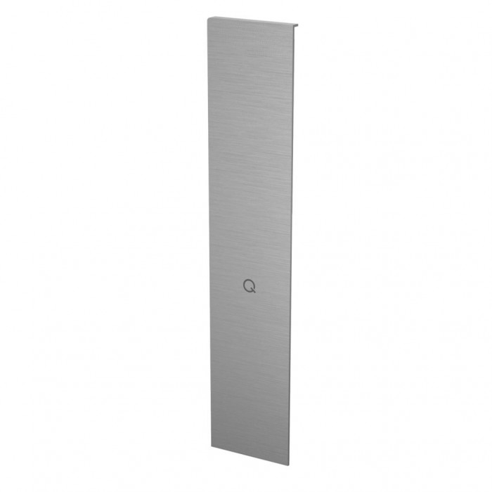 Endkappe Easy Glass Smart rechtsseitig 345 x 71 mm für Treppenhausmontage Modell 8243 Aluminium (eloxiert) main product photo