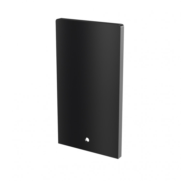 Endkappe Easy Glass Prime Aufsatzmontage 131,5 x 75 mm Modell 8412 Aluminium mattschwarz main product photo