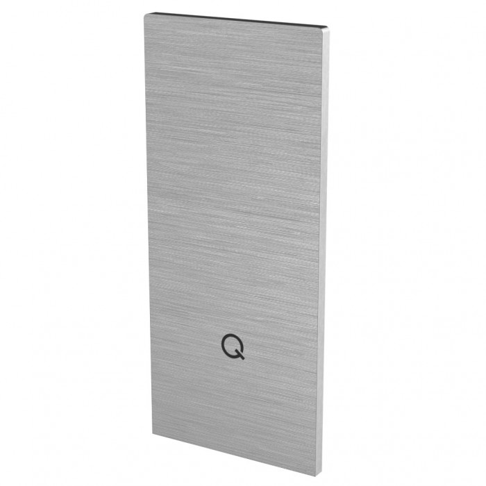 Endkappe Easy Glass Strong top mounting für Treppenhaus 225 x 99,5 mm Modell 8613 Aluminium (eloxiert) main product photo