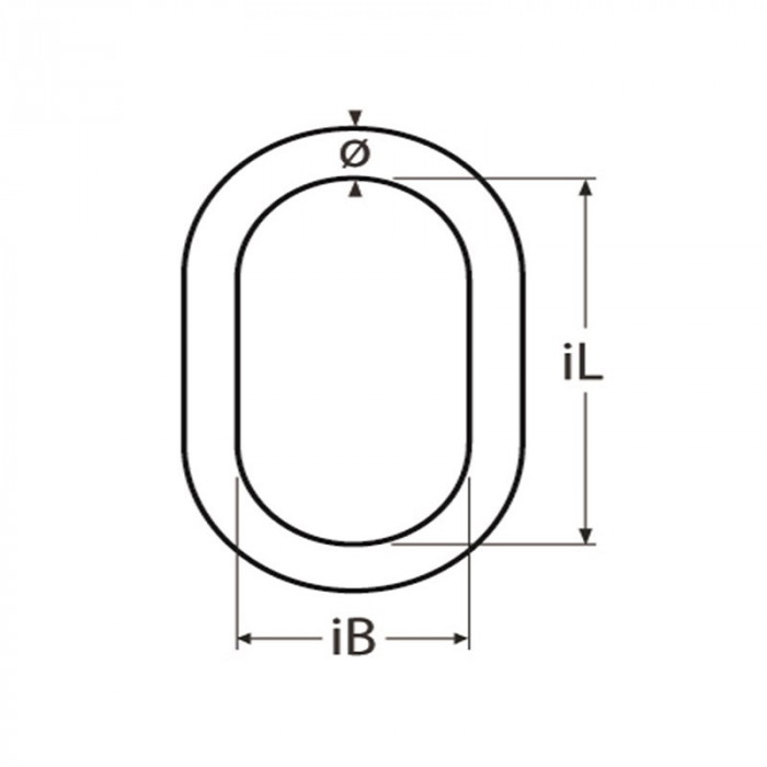 Oval-Aufhängering 1-2-Strang Duplex für Kette 6 (7) mm Duplex D6 main product photo