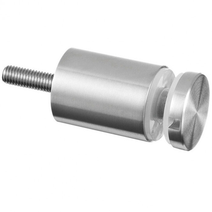 Glasadapter 30 mm flach Länge 50 mm Edelstahl matt poliert Modell 0746 main product photo