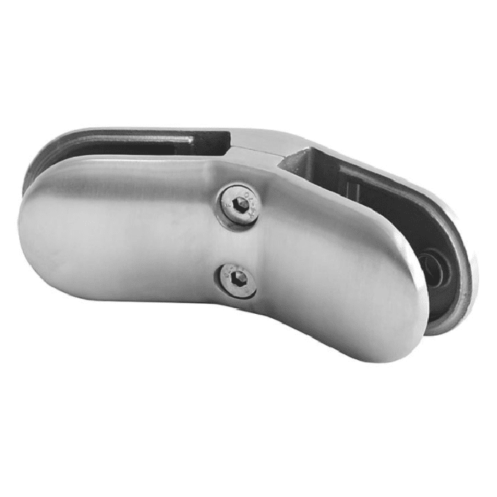 Glasanschlusswinkel 135 Grad Edelstahl matt geschliffen Modell 2880 main product photo