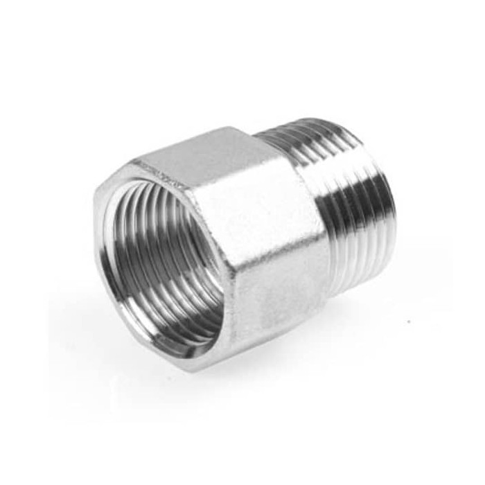 Muffennippel bi-bu BSP, 2 Zoll x 1 1/4 Zoll Edelstahl-316 (A4) main product photo