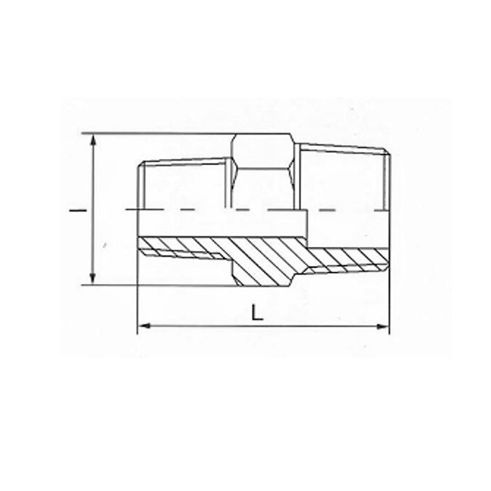 Reduziernippel BSP, 1,1/4 Zoll x 3/8 Zoll Edelstahl-316 (A4) main product photo
