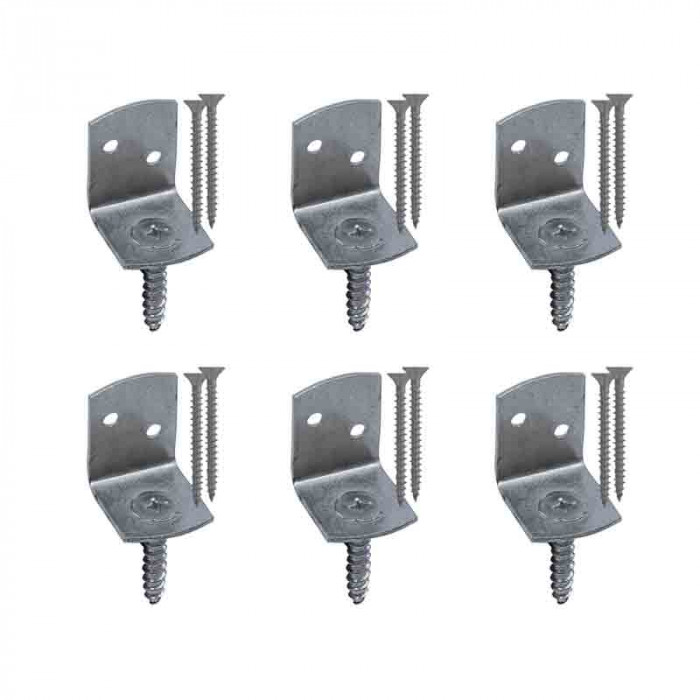 Geflechtschirmhalterung L 6 Stück inklusive Schrauben Edelstahl main product photo