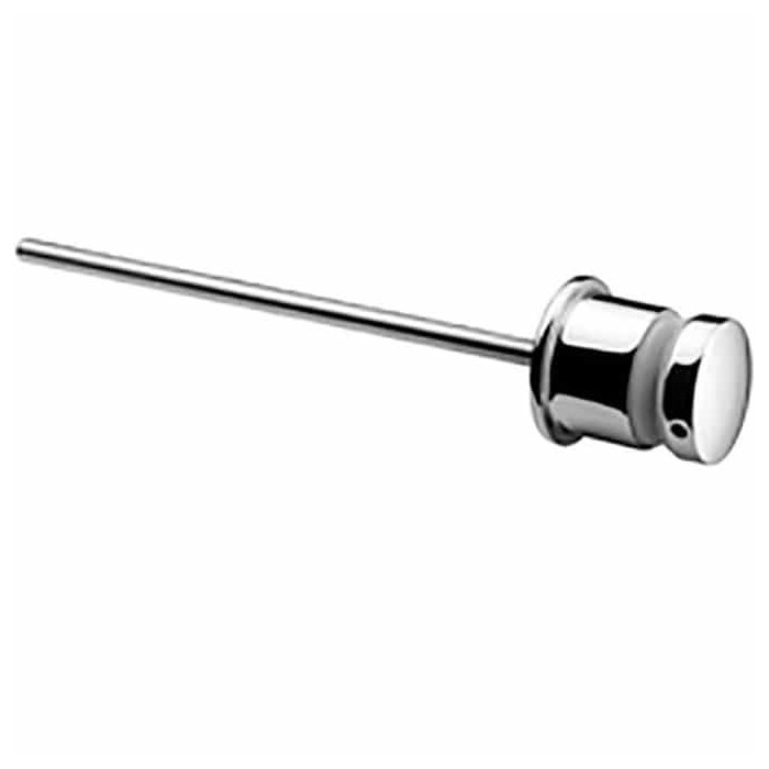 Glasadapter für französischen Balkon 50 mm flach Länge 38 mm Edelstahl glänzend poliert Modell 0748 main product photo