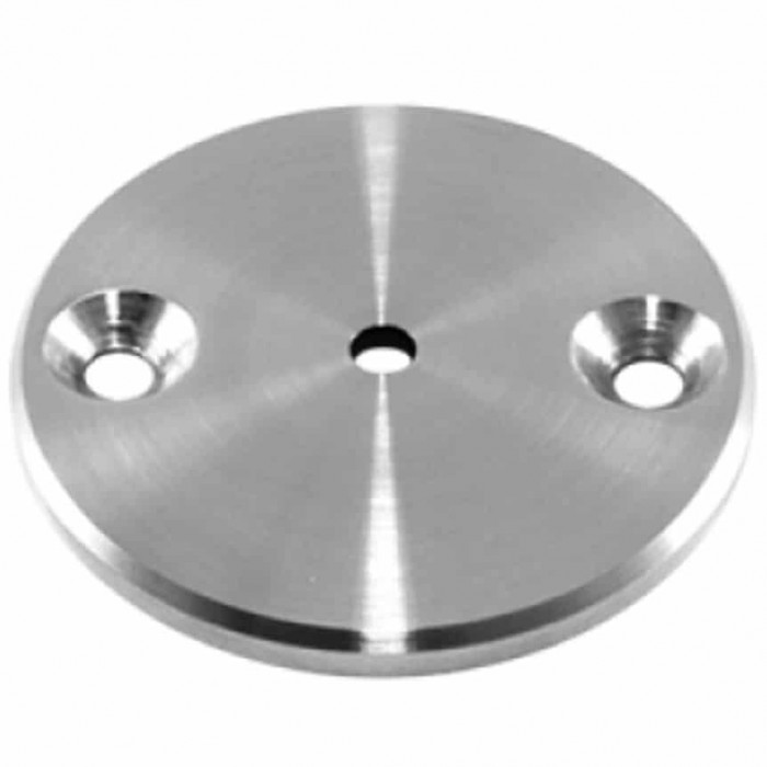 Scheibenhandlaufhalter Ø 70 x 5 mm Loch Ø 6,5 mm Edelstahl matt poliert main product photo