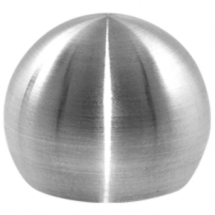 Endkugel 55 mm Rohr Ø 42,4 mm Edelstahl matt geschliffen main product photo