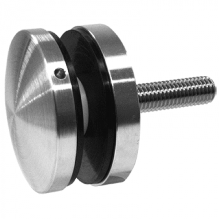 Glasadapter bol met afstandsschijf Ø 52 mm RVS-304 mat geslepen Edelstahl-304 main product photo