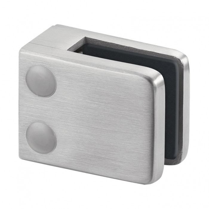 Glasklemme flach Edelstahl matt geschliffen Modell 4200 main product photo