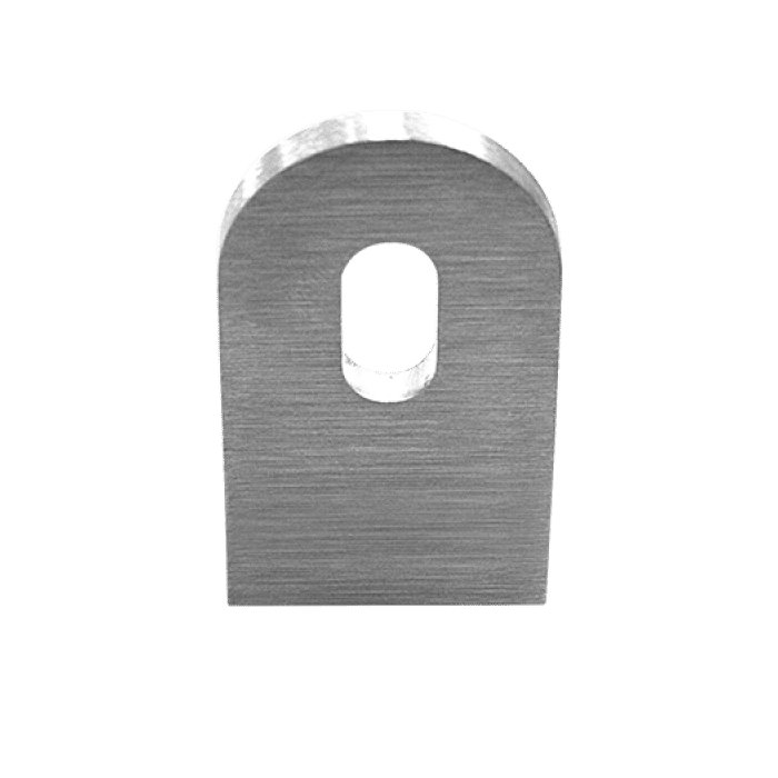 Anschweißlasche 70 x 40 x 6 mm Edelstahl matt poliert main product photo
