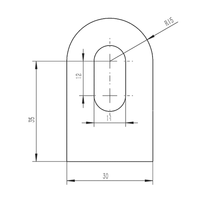 Anschweißlasche 30 x 30 x 6 mm Edelstahl matt poliert main product photo