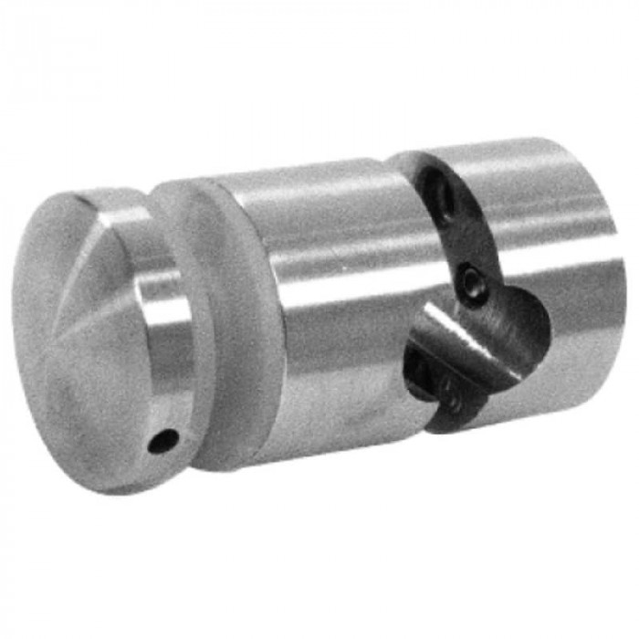 Glasadapter bol deelbaar Ø 30 mm gat Ø 12 mm RVS-304 mat geslepen Edelstahl-304 main product photo
