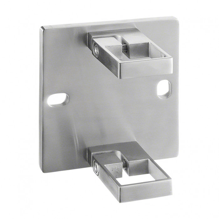 Balusterträgerhülse 40 x 40 mm Edelstahl matt geschliffen Modell 0554 main product photo