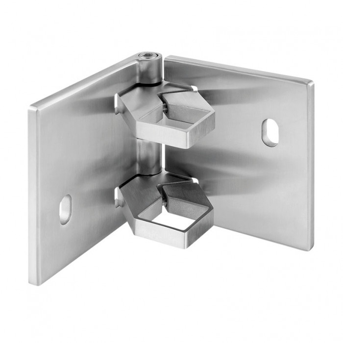 Balusterträgerhülse 40 x 40 mm Edelstahl matt geschliffen Modell 4555 main product photo