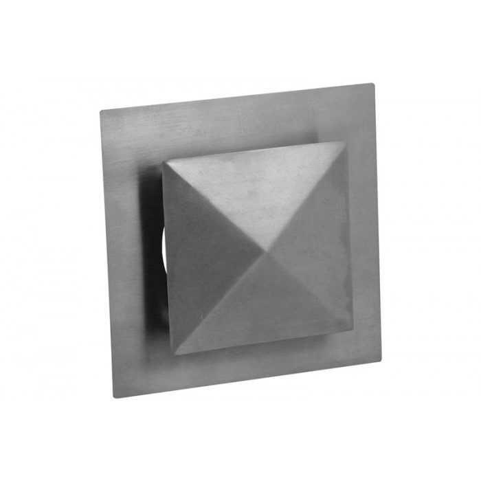 Art-Line Lüftungsgitter mit Pyramidenkappe Ø 100 mm (quadratisch) Edelstahl main product photo