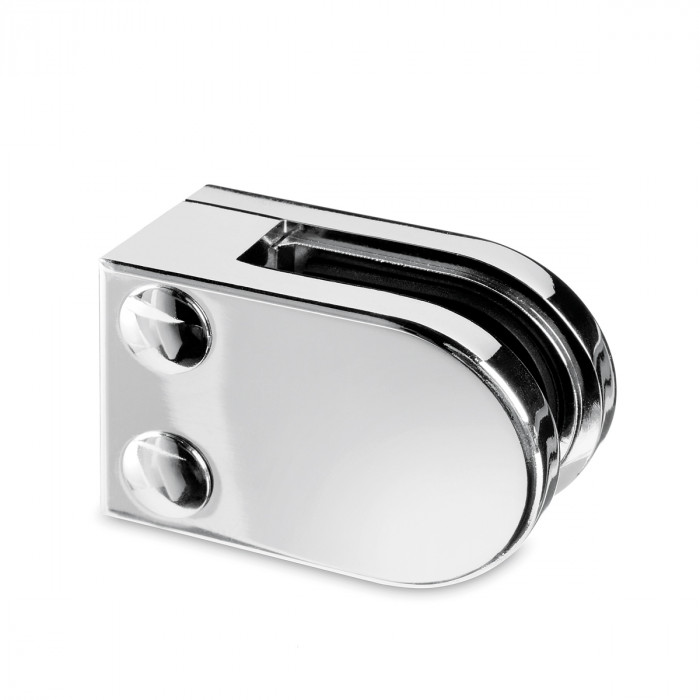 Glasklemme flach Zinkdruckguss verchromt Modell 27 MINI main product photo