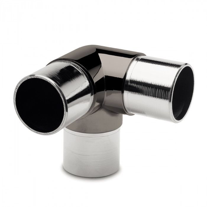 Rohrverbinder 90° + 1 Abzw. Kaia Schwarz Design 38,1 mm (1,5") main product photo