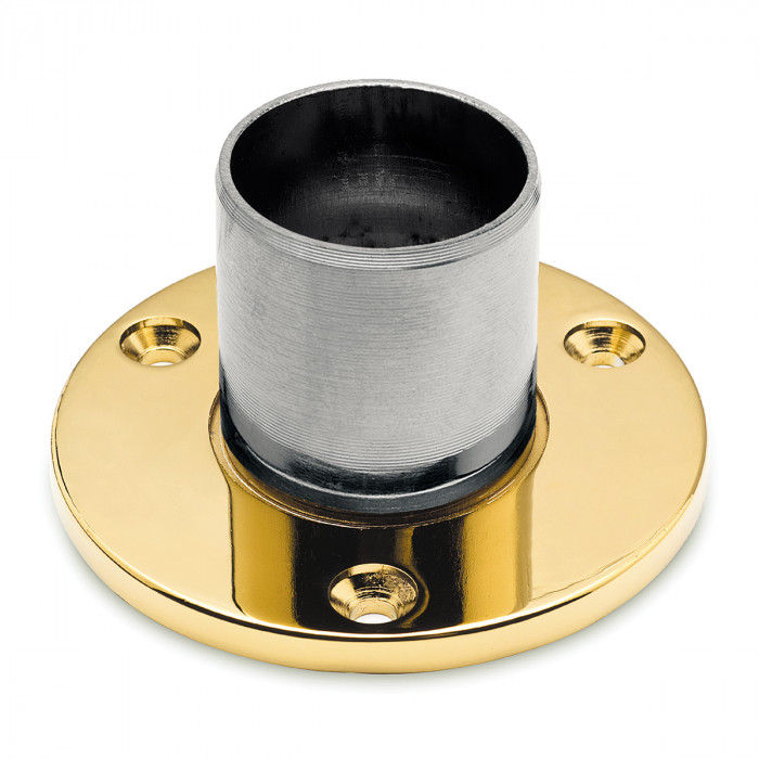 Wand- und Bodenflansch Walda 19,0 mm Messing Design main product photo