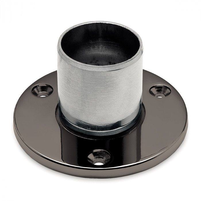 Wand- und Bodenflansch Walda 25,4 mm (1") Schwarz Design main product photo