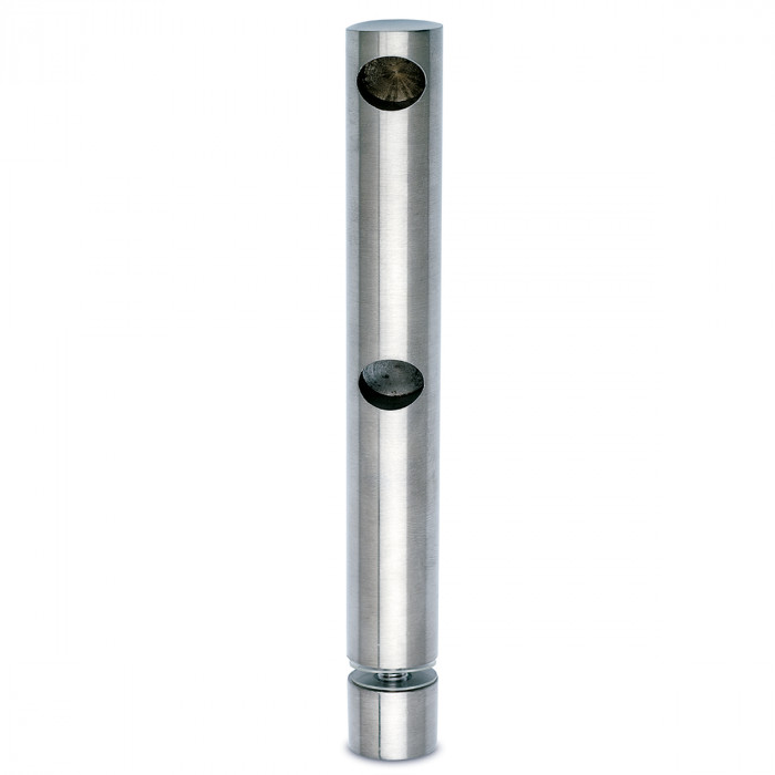 Doppelte Endstütze für Glasmontage Sabine 10 mm Edelstahl Design Material Zamak main product photo
