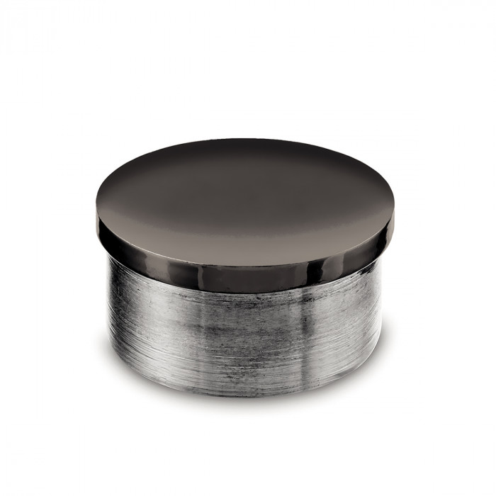 Endkappe flach Eike Schwarz Design 38,1 mm (1,5") main product photo