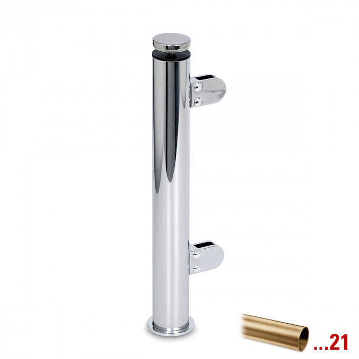 Pfosten Anneroos Endpfosten rechts 38,1 mm (1,5") Messing matt Design main product photo