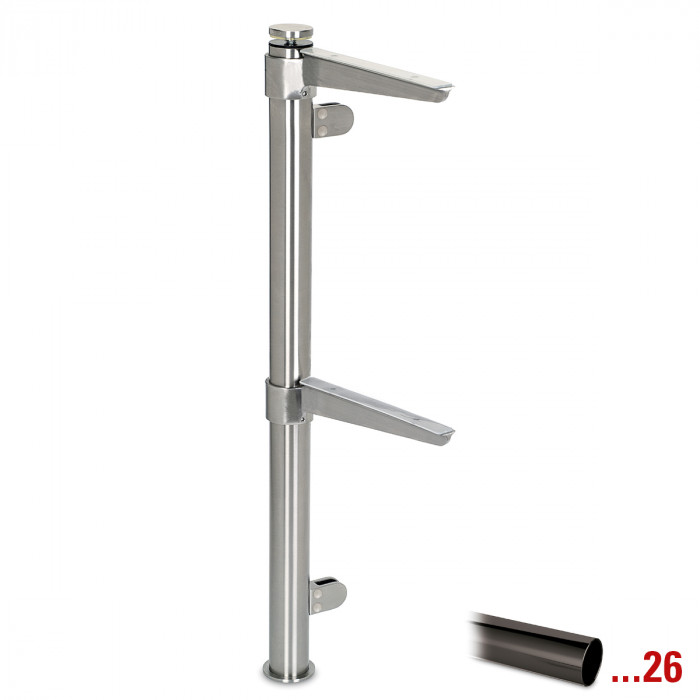 Pfosten Annelotte Eckpfosten 90° 38,1 mm (1,5") Schwarz Design main product photo