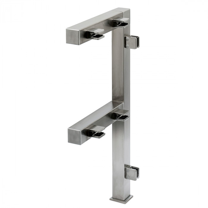 Pfosten Tieneke Endpfosten rechts 35 x 35 mm Edelstahl Design Material Zamak main product photo